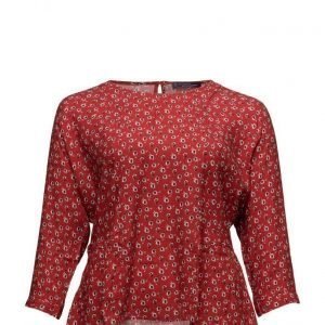 Violeta by Mango Flowy Printed Blouse pitkähihainen pusero