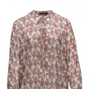 Violeta by Mango Flowy Printed Blouse pitkähihainen pusero