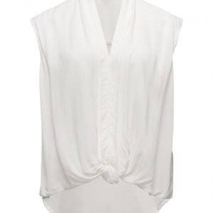 Violeta by Mango Knot Detail Flowy Blouse hihaton pusero