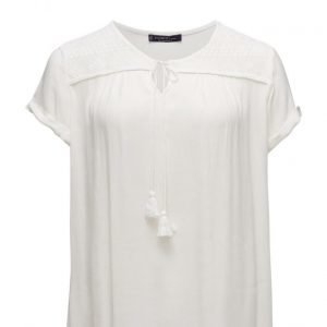 Violeta by Mango Lace Cotton T-Shirt lyhythihainen pusero