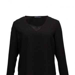 Violeta by Mango Lace Detail Blouse pitkähihainen pusero