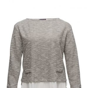 Violeta by Mango Metallic Cotton-Blend Sweatshirt svetari