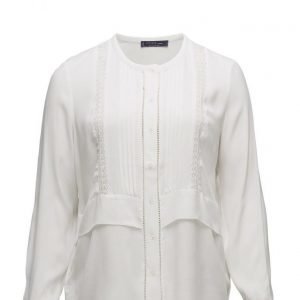 Violeta by Mango Openwork Trim Blouse pitkähihainen pusero