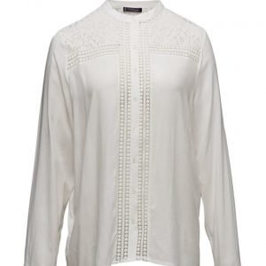 Violeta by Mango Panel Flowy Blouse pitkähihainen pusero