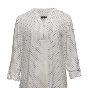 Violeta by Mango Polka-Dot Print Blouse pitkähihainen pusero