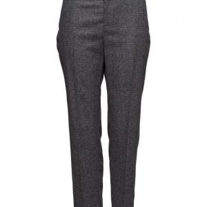 Violeta by Mango Prince Of Wales Wool-Blend Trousers suorat housut