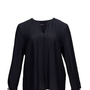 Violeta by Mango Stripe Texture Blouse pitkähihainen pusero