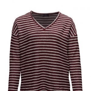 Violeta by Mango Striped Cotton-Blend Sweatshirt svetari