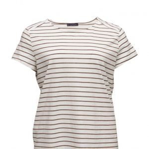 Violeta by Mango Striped Cotton T-Shirt