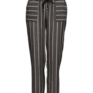 Violeta by Mango Striped Cotton Trousers leveälahkeiset housut