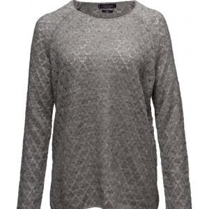 Violeta by Mango Textured Mohair-Blend Sweater neulepusero