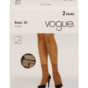 Vogue Basic 20 Den Nilkkasukat 2-Pack