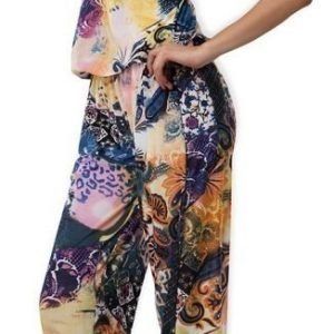 Värikäs printtijumpsuit