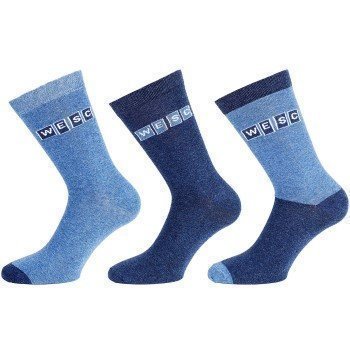 WESC Scrapletters Socks 3 pakkaus