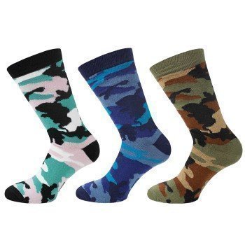 WESC Stanie Camo Socks 3 pakkaus