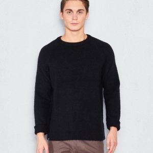 WeSC Aaron L/s knit black