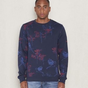 WeSC Bell crewneck navy blazer