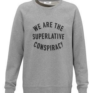 WeSC Brent crewneck logo Grey melange