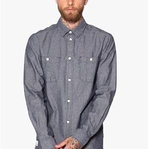 WeSC Larken Shirt slim fit Blue Iris