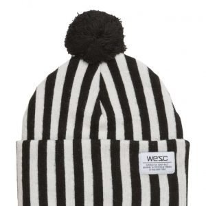 WeSC Puncho Pom Striped Beanie