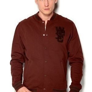 WeSC Warren Baseball Jacket Andorra Red