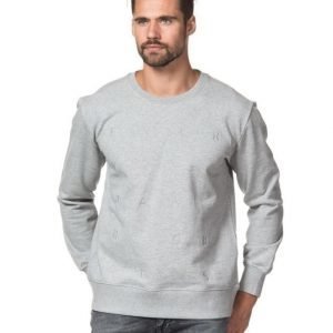 Whyred Murray Robots Sweat 030 Grey Melange