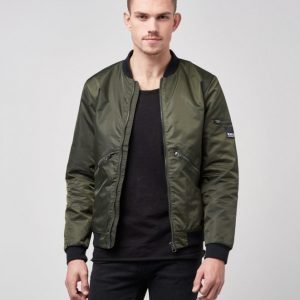 William Baxter Dan Bomber Jacket Dark Green