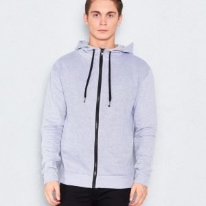 William Baxter Gibson Zip Sweater Grey Melange