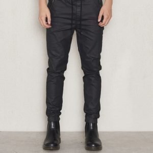 William Baxter Mike Coated Joggers Black