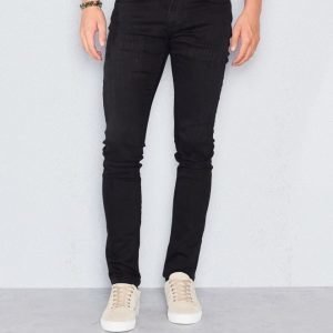 William Baxter Ted Slim Fit Black Destroyed