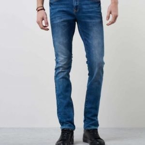 William Baxter Ted Slim Fit Mid Blue Wash