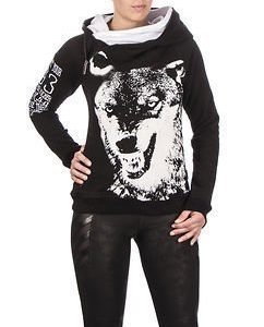 Wolf Hoodie Black