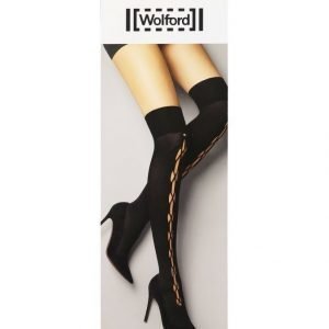 Wolford Lace Up Overknees 40 Den Polvisukat