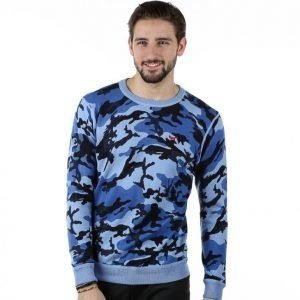 Wolsey Printed Camo Crew Neck Collegepaita Sininen / Värikäs