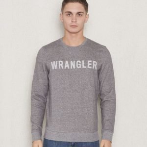 Wrangler Logo Crew Sweat Mid Greymelange