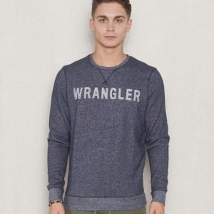 Wrangler Logo Crew Sweat Navy