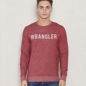 Wrangler Logo Crew Sweat Red