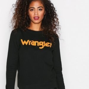 Wrangler Logo Sweat Pitkähihainen Paita Black