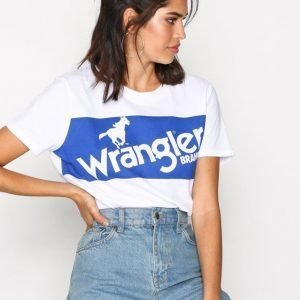 Wrangler Retro Logo Tee T-Paita White