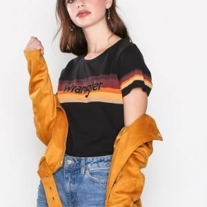 Wrangler Retro Rainbow Tee T-Paita Black