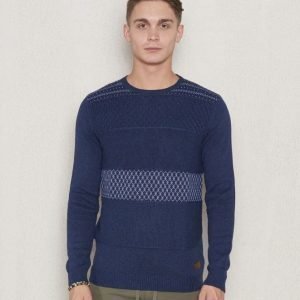 Wrangler Structured Crew Knit New Indigo