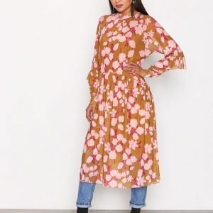 Y.A.S Yashazel L / S Size Dress Loose Fit Mekko Mörkorange