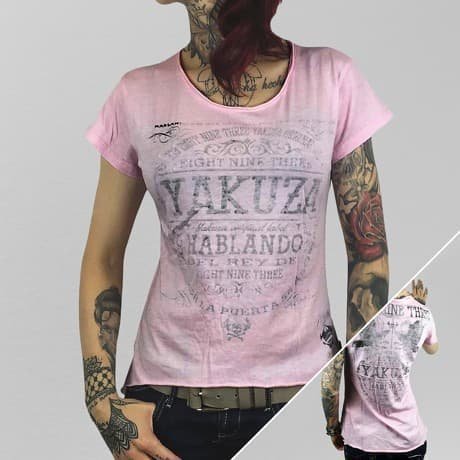 Yakuza T-paita Vaaleanpunainen