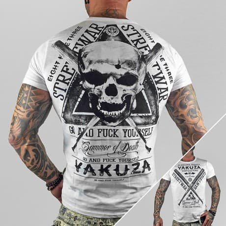 Yakuza T-paita Valkoinen