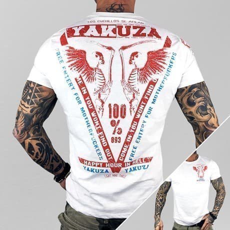 Yakuza T-paita Valkoinen