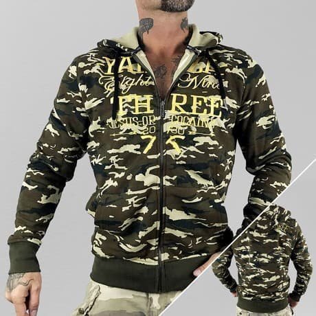 Yakuza Vetoketjuhuppari Camouflage