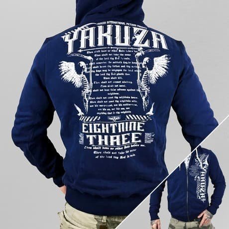 Yakuza Vetoketjuhuppari Sininen