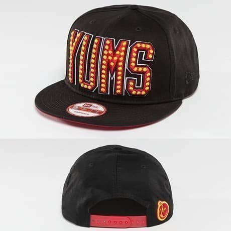 Yums Snapback Lippis Musta