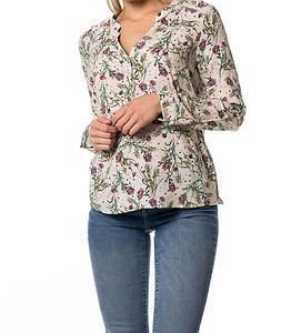 edc by Esprit Flower Blouse White