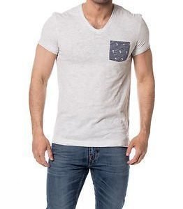 edc by Esprit Pocket Tee V-neck White